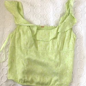 Free People Stay With You Ruffle Top
